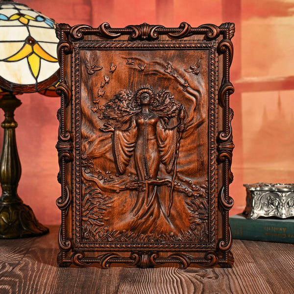 Slavic Goddess Wooden Wall Hanging Wall Decor