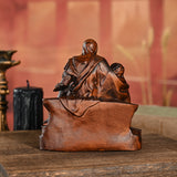 Michelangelo's Madonna and Child of Mercy Wooden Tabletop Arrangement