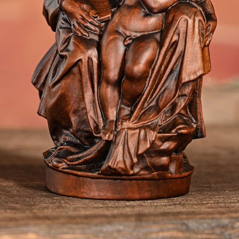 Our Lady of Bruges Jesus Wooden Tabletop Display