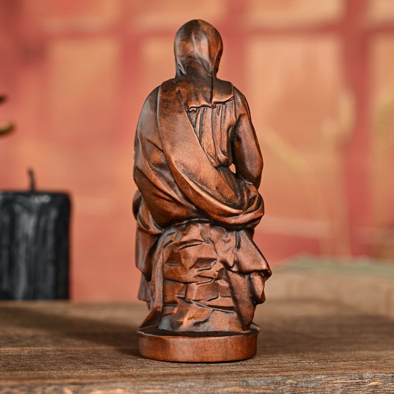 Our Lady of Bruges Jesus Wooden Tabletop Display