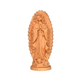 Guadalupe Beech Wood Round Sculpture Desktop Ornament: A Perfect Fusion of Faith and Art