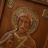 Jesus Christ Pantocrator Wood Carving