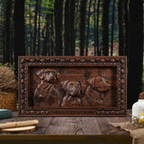 “Home Dogs in the House” Home Wall Decor Woodcarving