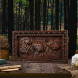 “Home Dogs in the House” Home Wall Decor Woodcarving