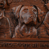 “Home Dogs in the House” Home Wall Decor Woodcarving