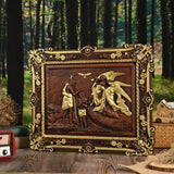 Jesus Baptism Wooden Wall Decoration