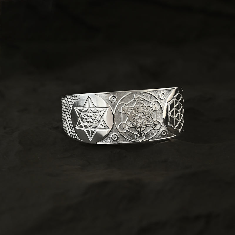 Metatron Adjustable Copper Bracelet