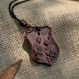 Holy Family Wood Carving Pendant(The Feast of the Holy Family)