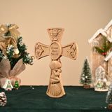 “Bless This Child” Prayer Boy/Girl Cross Wooden Sculpture