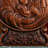 Holy Family Carved Wooden Tabletop Arrangement