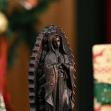 Wooden statue of Our Lady of Guadalupe