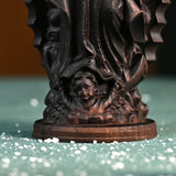 Wooden statue of Our Lady of Guadalupe