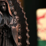 Wooden statue of Our Lady of Guadalupe