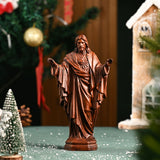 Wooden Statue of the Sacred Heart of Jesus