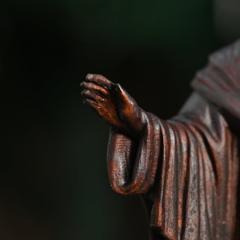 Wooden Statue of the Sacred Heart of Jesus