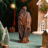 Wooden statue of Joseph holding Baby Jesus Gift Wood Carving