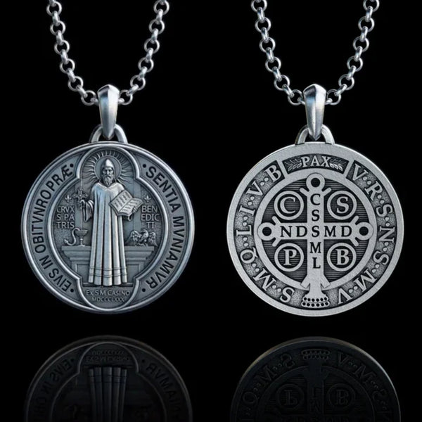 Saint Benedict Medallion Ward Off Evil Necklace