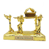 The Ark of the Covenant Statue with Carriers, Religious Floor Mount Sculpture, Thanksgiving Spiritual Decoration