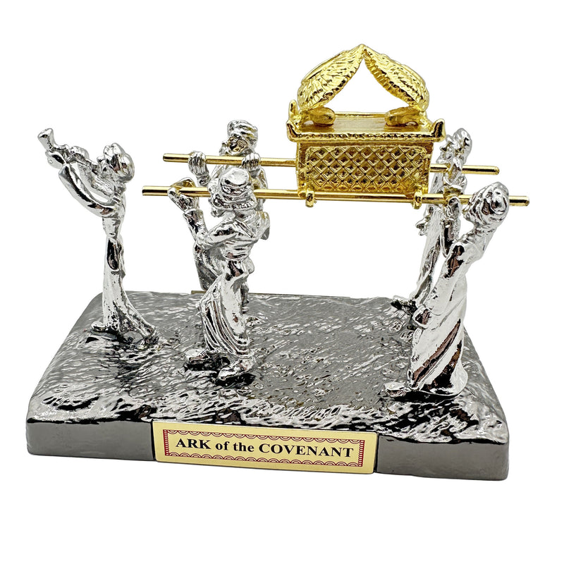 The Ark of the Covenant Statue with Carriers, Religious Floor Mount Sculpture, Thanksgiving Spiritual Decoration