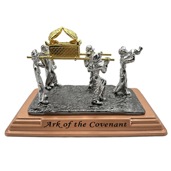 The Ark of the Covenant Statue with Carriers, Religious Floor Mount Sculpture, Thanksgiving Spiritual Decoration