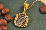 S925K Silver Gilt Our Lady of Perpetual Help Pendant Necklace