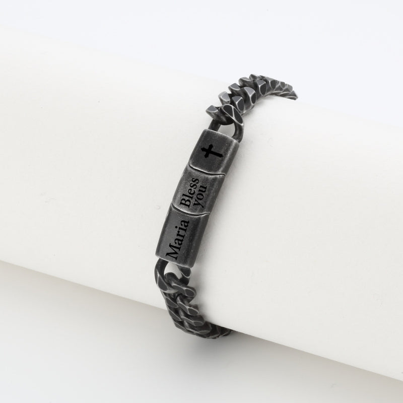 “Jesus Bless You” Stainless Steel Bracelet