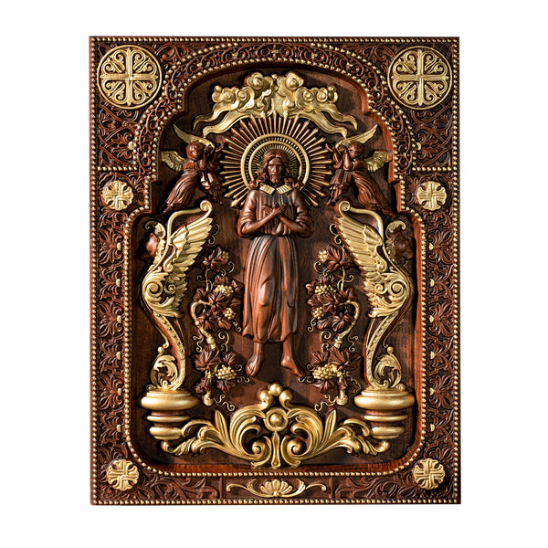 Wooden Sculpture of Jesus Ascending to Heaven - The Best Gift for the Disciples