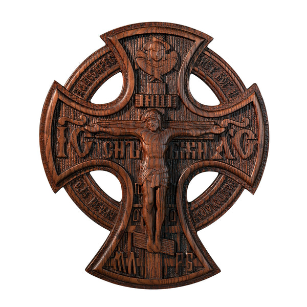 Orthodox Crucifixion Wood Sculpture - Remembering the Significance of Jesus' Crucifixion