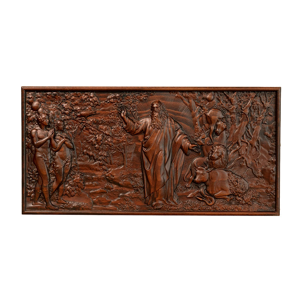 Seven day Creation God Adam Eve Wood Art Decor