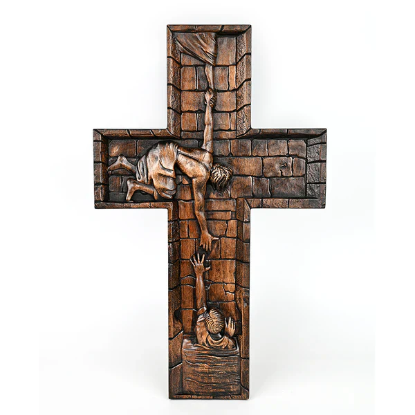 Savior Large Size Wood Sculpture