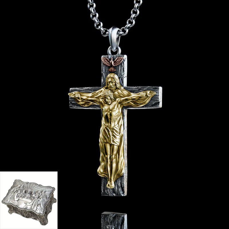 New Titanium Trinity Cross Necklace