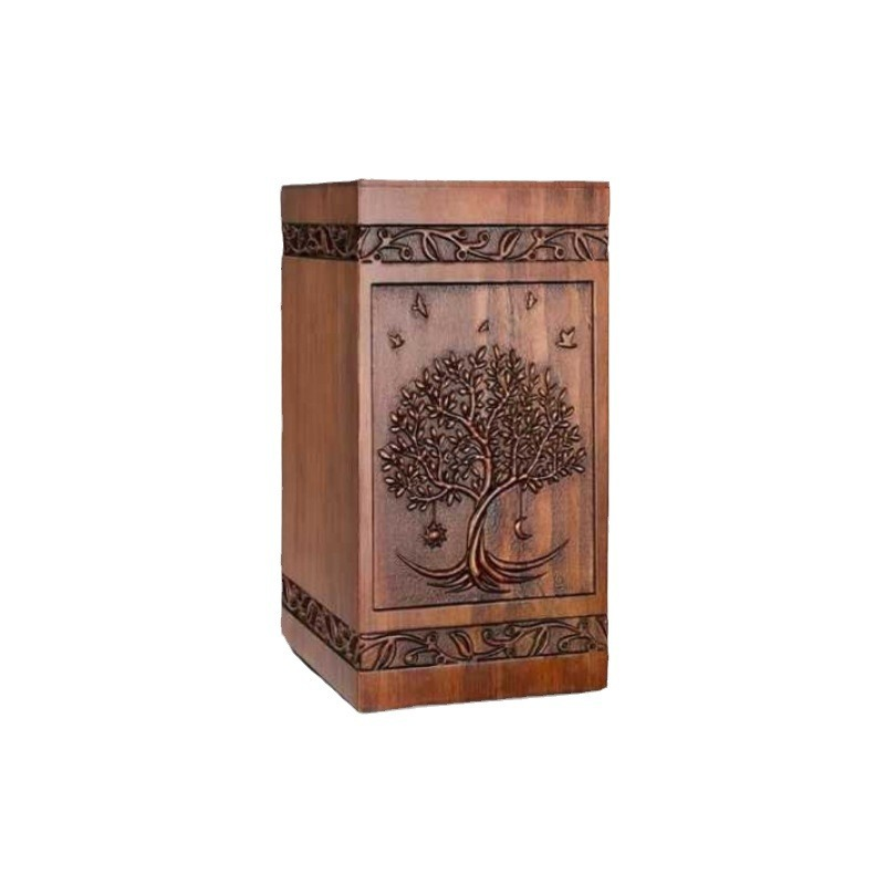 Tree of Life Wooden Urn Organizer for Human Ashes