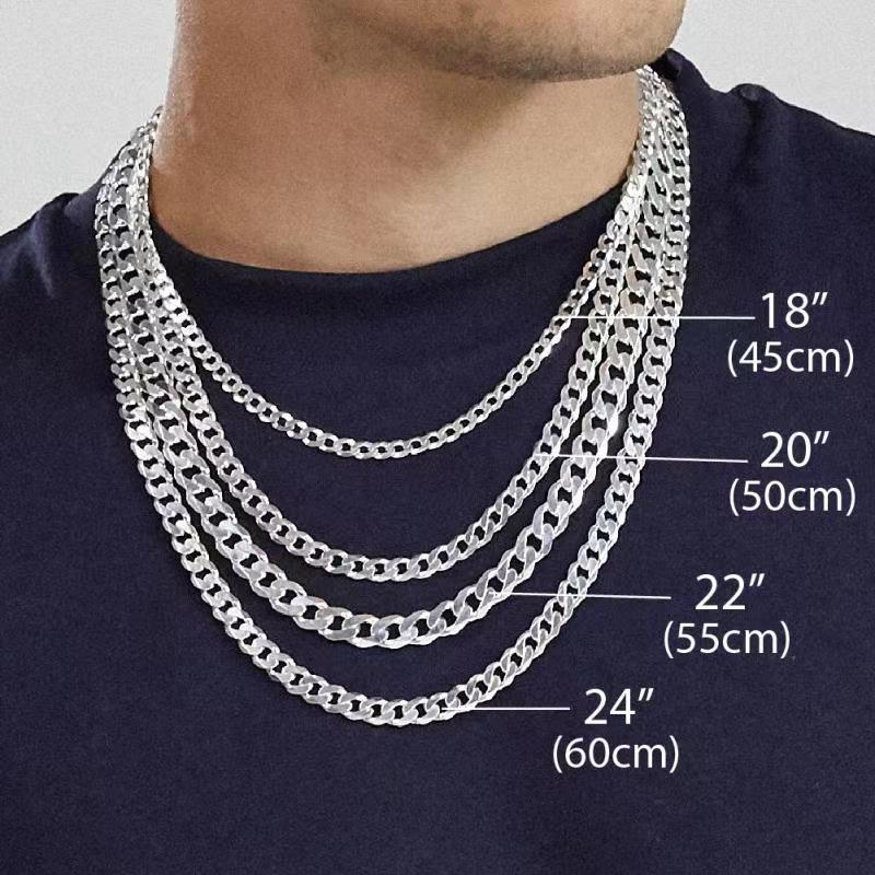 S925k Silver Cuban Chain