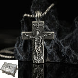 Pure Tin Ascension Cross Necklace