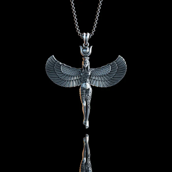 Spring Promotion:New titanium steel Isis with Eye of Horus Necklace