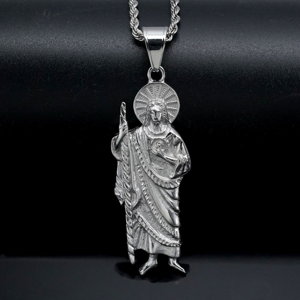 St. Jude Character Pendant Titanium Necklace