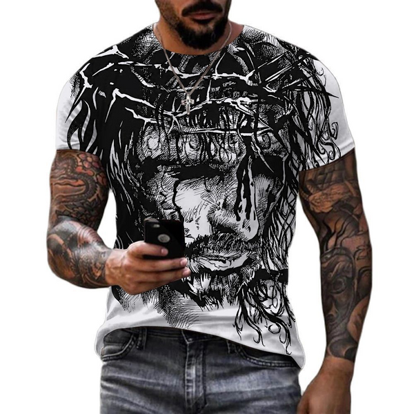 Fashionable and beautiful religious Christ Jesus 3D print clothing