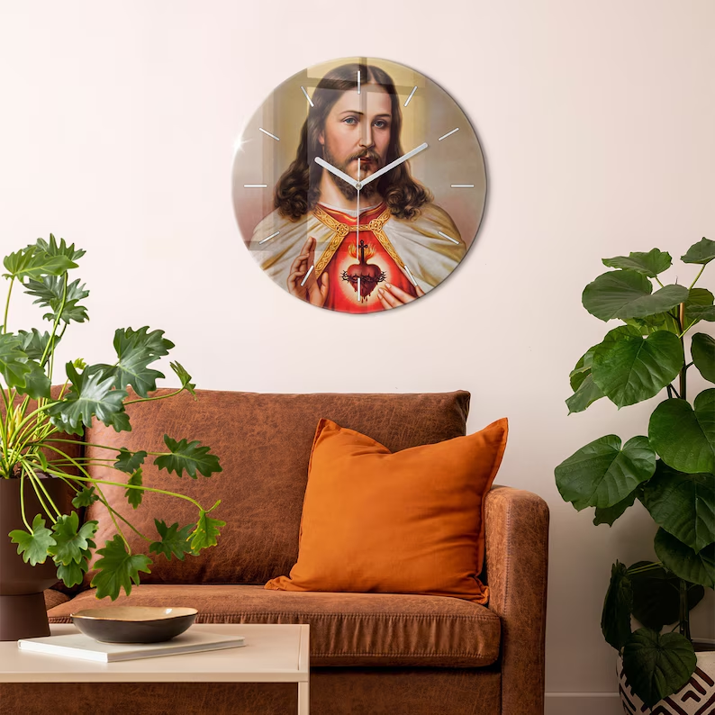 Art Printed Wall Silent Clock