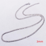 S925k Silver Cuban Chain