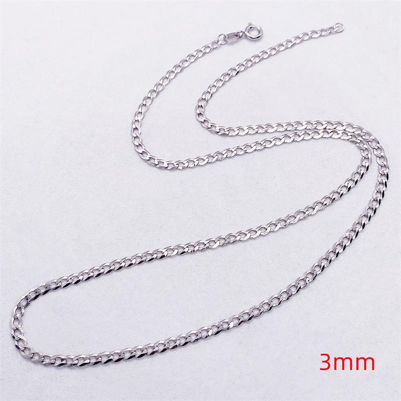 S925k Silver Cuban Chain