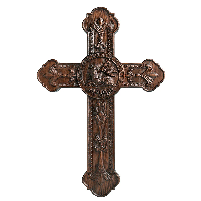 Spring Sale: Lamb of God Wooden Cross Wall Decoration - Passover Lamb