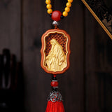 Jesus, the Virgin Mary car pendant, the Lord bless us with a safe trip