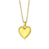 Saint Benedict Medal Heart Necklace