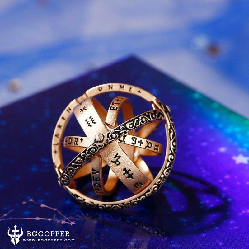 Buy TBTeek Astronomical Finger Foldable Ring Astronomical Sphere Ball Ring  Cosmic Finger Ring for Couple Lover Jewelry Gift(Gold) Online at  desertcartINDIA