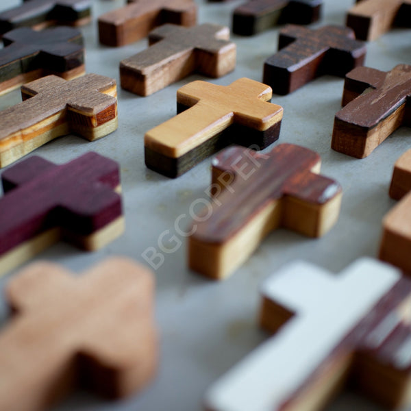 Handmade Wooden Pocket Crosses