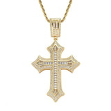 Luxury CZ Stone Cross Necklace - BGCOPPER