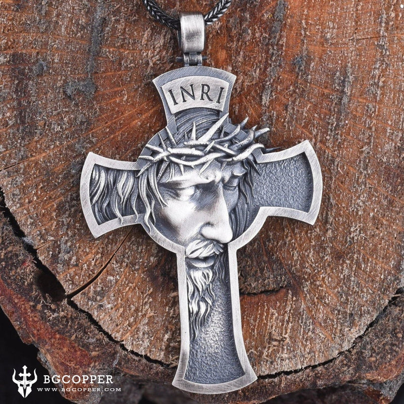 PURE TIN Jesus Cross Necklace – BGCOPPER